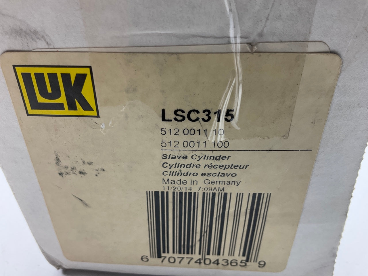 LUK LSC315 Clutch Slave Cylinder