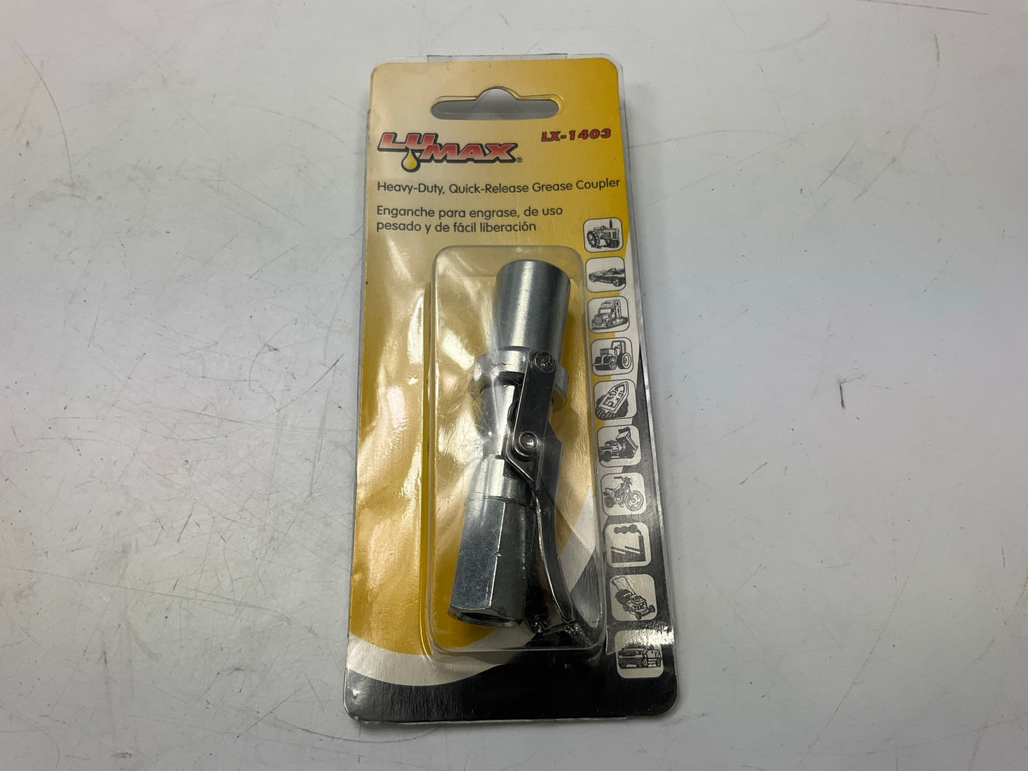 LuMax LX-1403 Heavy Duty Quick-Release Grease Coupler 15,000 PSI 1/8'' NPT