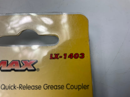 LuMax LX-1403 Heavy Duty Quick-Release Grease Coupler 15,000 PSI 1/8'' NPT