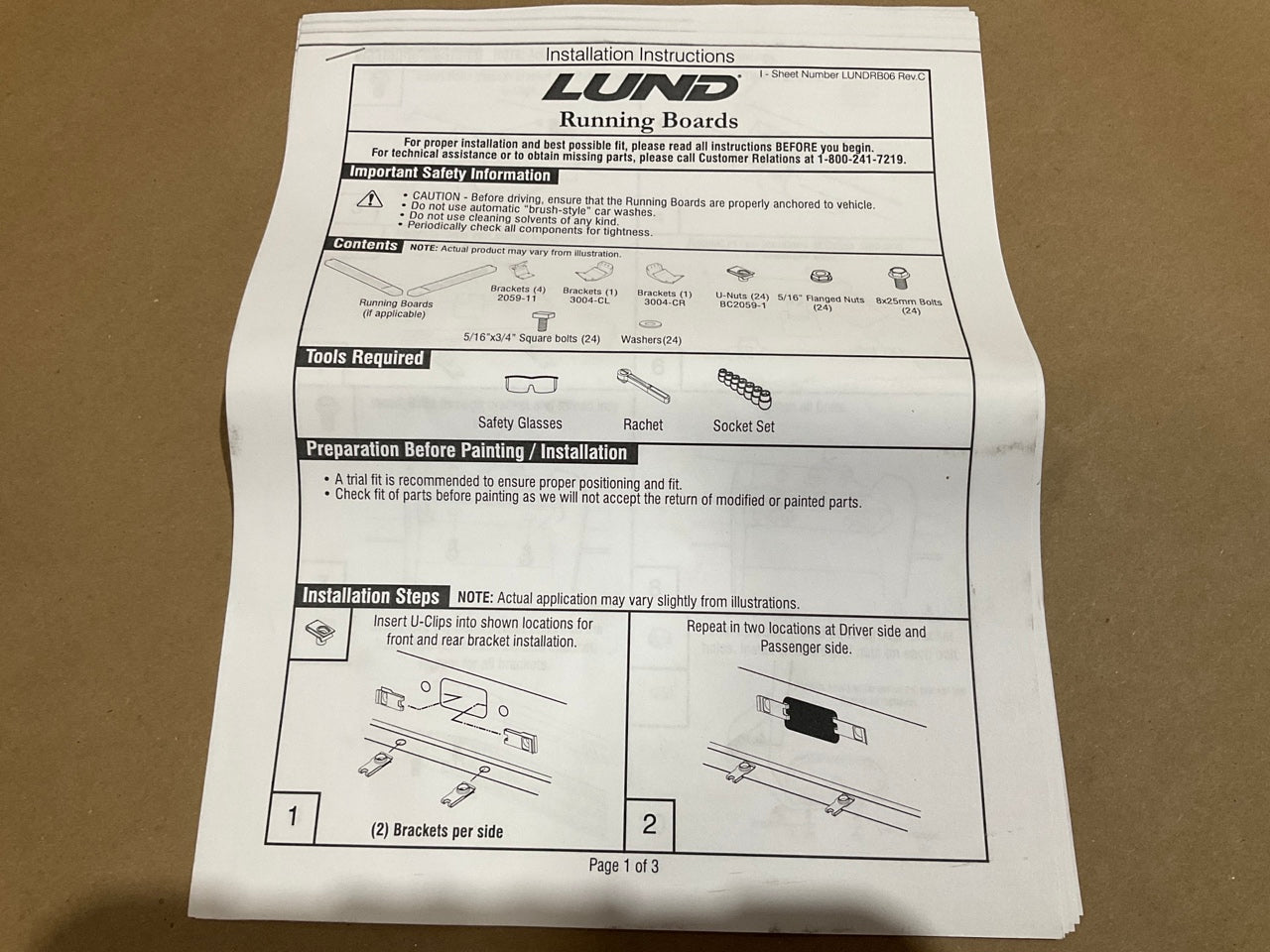 Lund 22008786 Summit Ridge Running Board Kit For 2004-2014 Ford F-150 SuperCrew