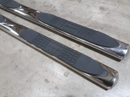 Lund 23561986 4'' Oval Straight Tube Nerf Step Bracket Kit For 2007-14 FJ Cruiser