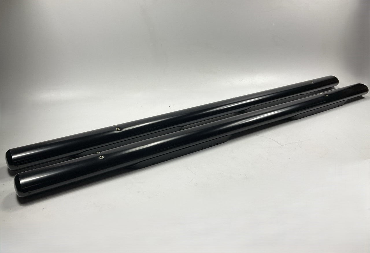 Lund 23678176 Black 4'' Oval Straight Nerf Bars For 2005-24 Nissan Frontier CREW