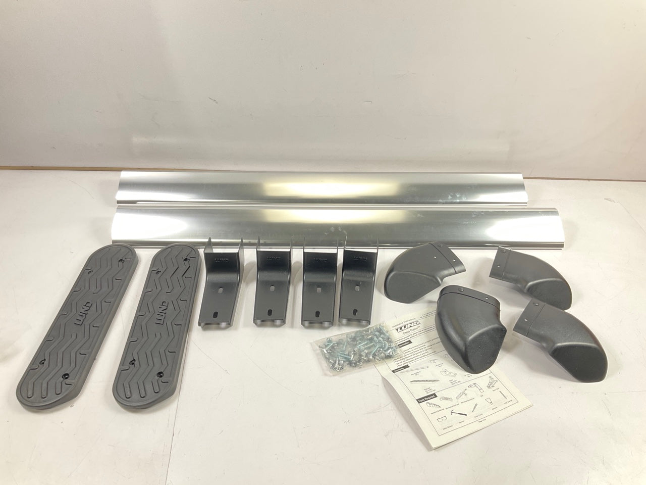 Lund 271011 Aluminum Extruded Step Nerf Bars 54'' - W/O Brackets OR Mount Kit