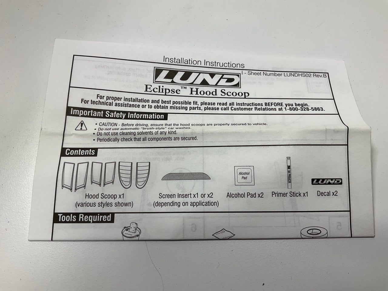 Lund 80002 Eclipse Medium Hood Scoops