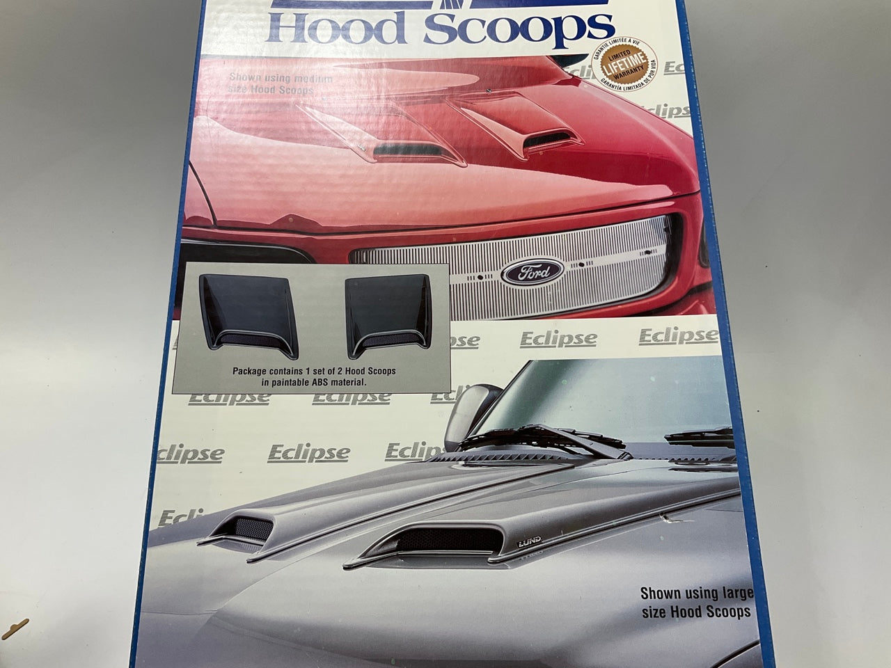 Lund 80002 Eclipse Medium Hood Scoops