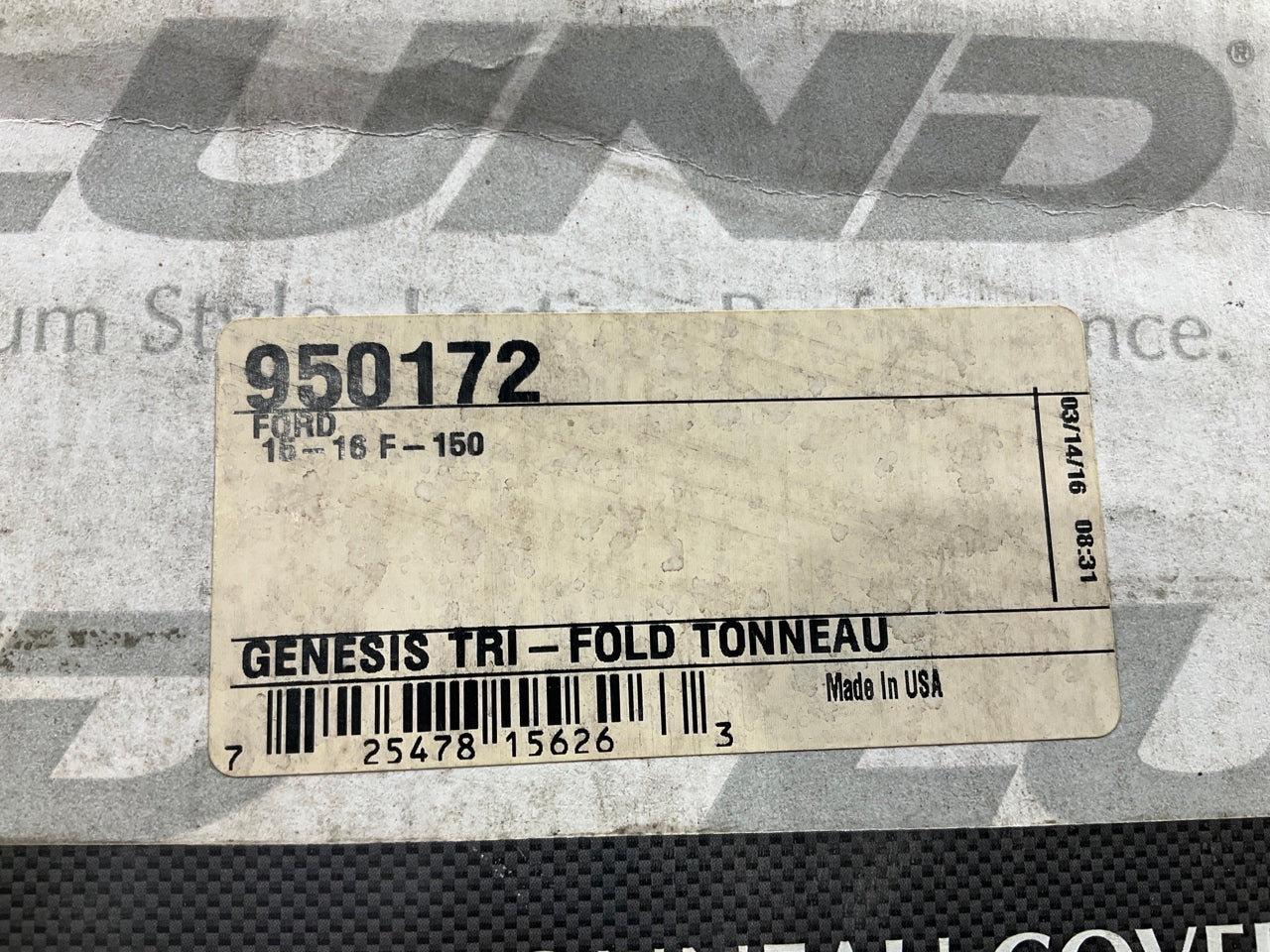 Lund 950172 Soft Tri-Fold Folding Truck Bed Tonneau Cover 2015-20 F-150 5'7'' Bed