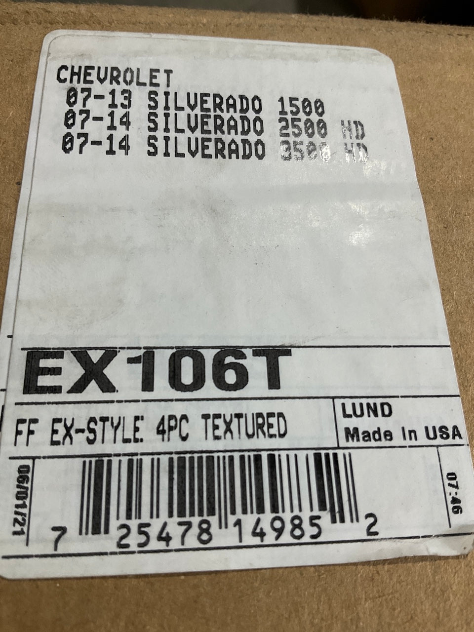 MISSING HARDWARE Lund EX106T Elite Black Extra Wide Style Textured Fender Flares