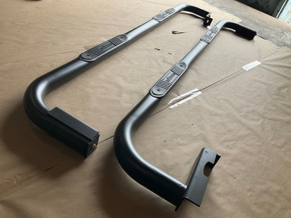 Luverne 451523 BLACK 3'' Round Nerf Step Bars For 2015-2018 Ford F-150 SUPERCREW