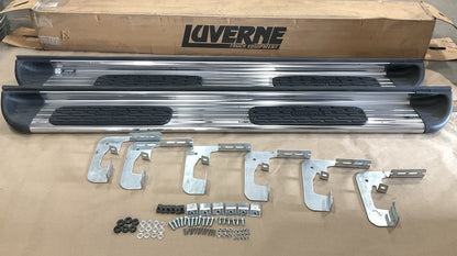 Luverne 481412 Polished Side Entry Steps - 2015-19 Silverado & Sierra Double Cab