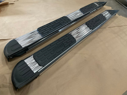 Luverne 481412 Polished Side Entry Steps - 2015-19 Silverado & Sierra Double Cab