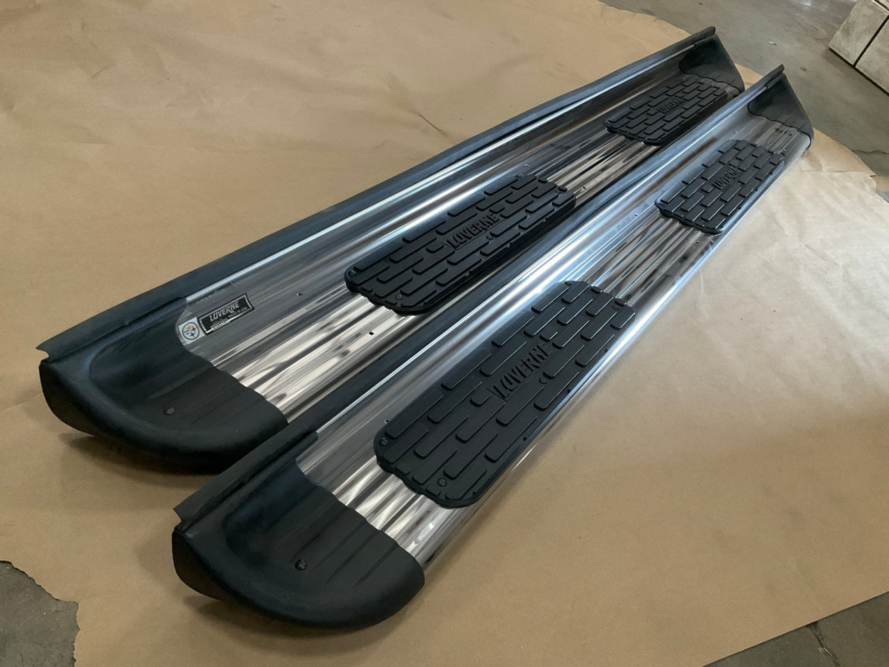 Luverne 481412 Polished Side Entry Steps - 2015-19 Silverado & Sierra Double Cab
