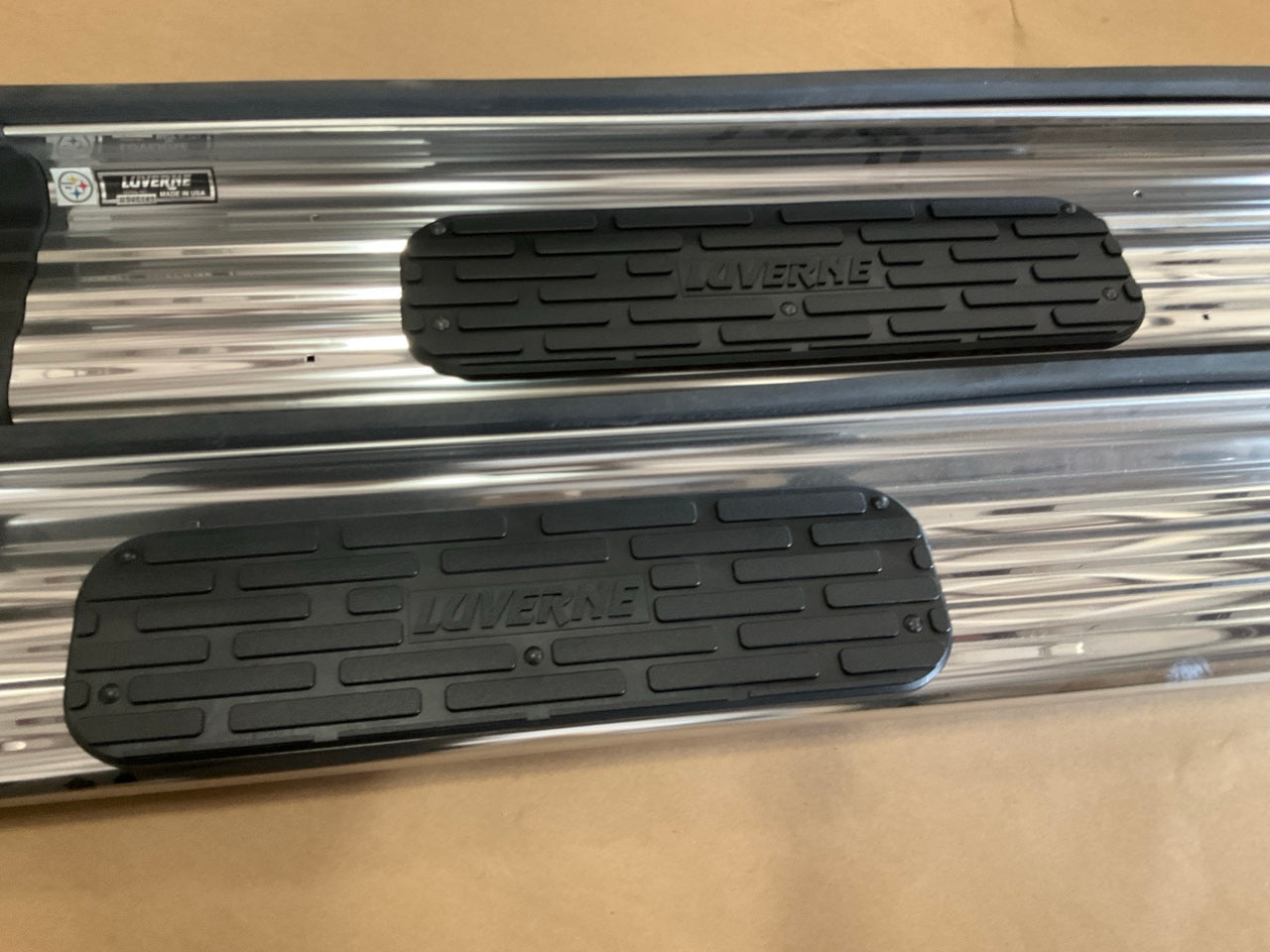 Luverne 481412 Polished Side Entry Steps - 2015-19 Silverado & Sierra Double Cab