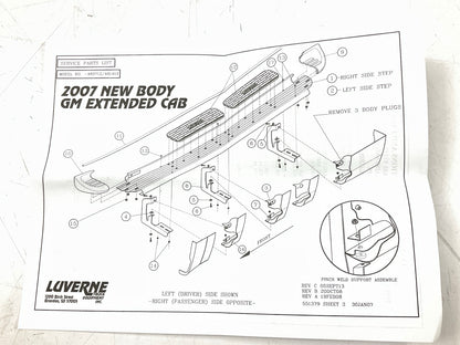 Luverne 481412 Polished Side Entry Steps - 2015-19 Silverado & Sierra Double Cab