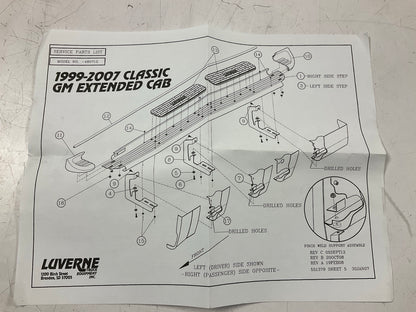 Luverne 481412 Polished Side Entry Steps - 2015-19 Silverado & Sierra Double Cab