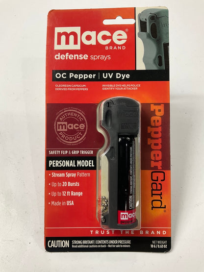 MACE PepperGard PEPPER SPRAY Personal 12 Ft. Range 80153