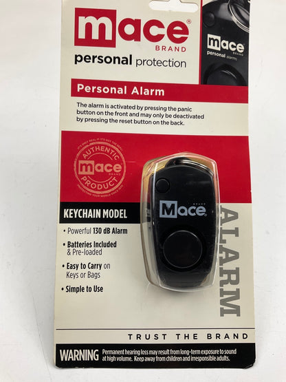Mace 80457 Personal Alarm Keychain 130 Decibels Panic Button Black