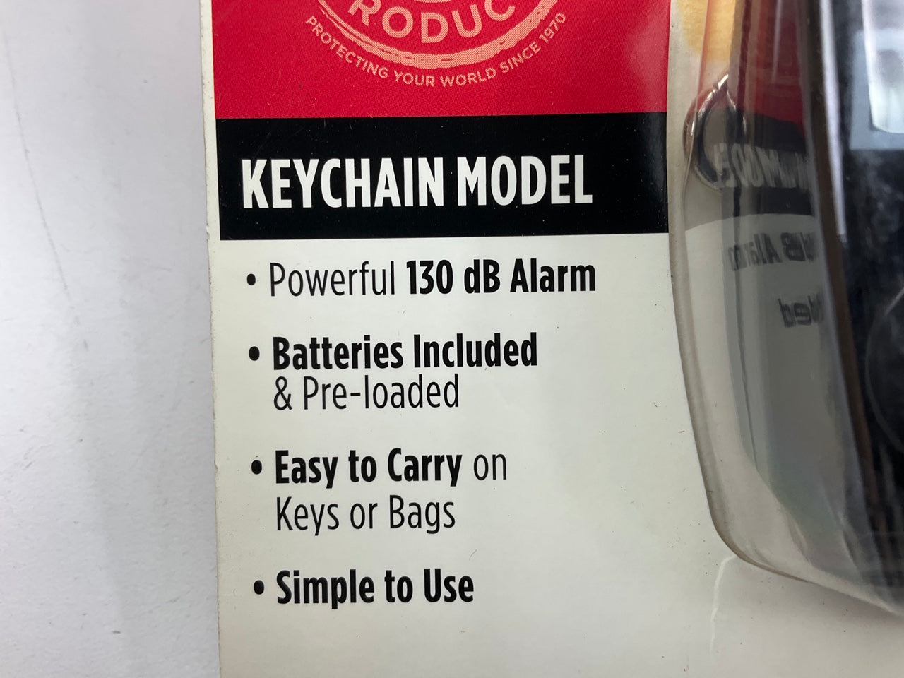 Mace 80457 Personal Alarm Keychain 130 Decibels Panic Button Black