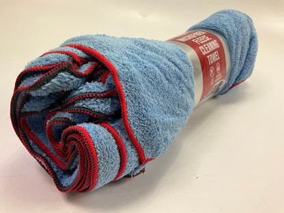 (30) BLUE Machimpex 578189724 Microfiber Cleaning Cloth Towel 16''x16'' Large