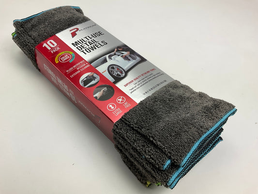 Machimpex MPX-10110 Platinum Series 10-PACK MICROFIBER XL DETAIL TOWELS 14 X 16''