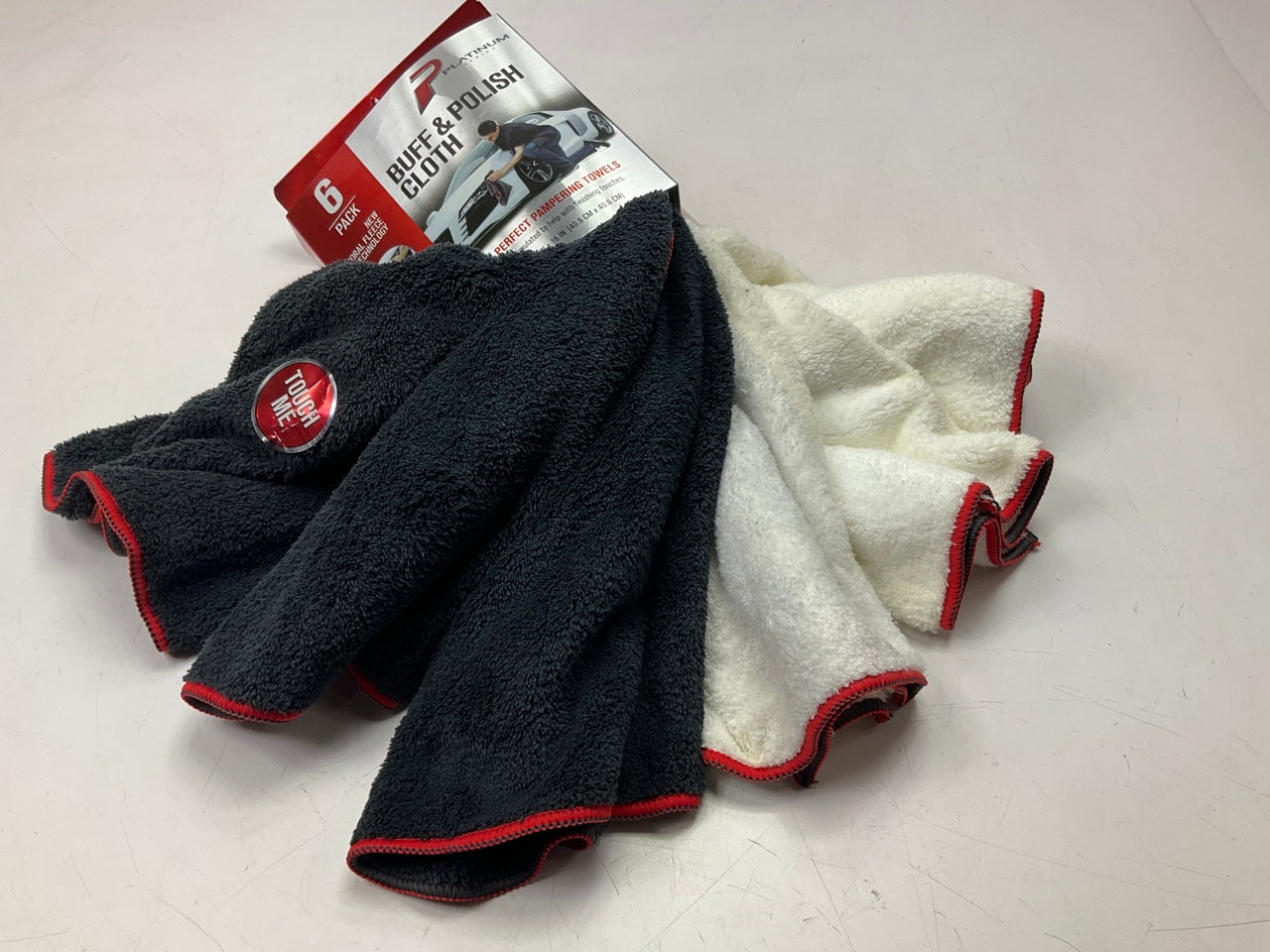 Machimpex MPX-138862 Coral Fleece Buff & Polish Cloth 16x16'', 6 Pack