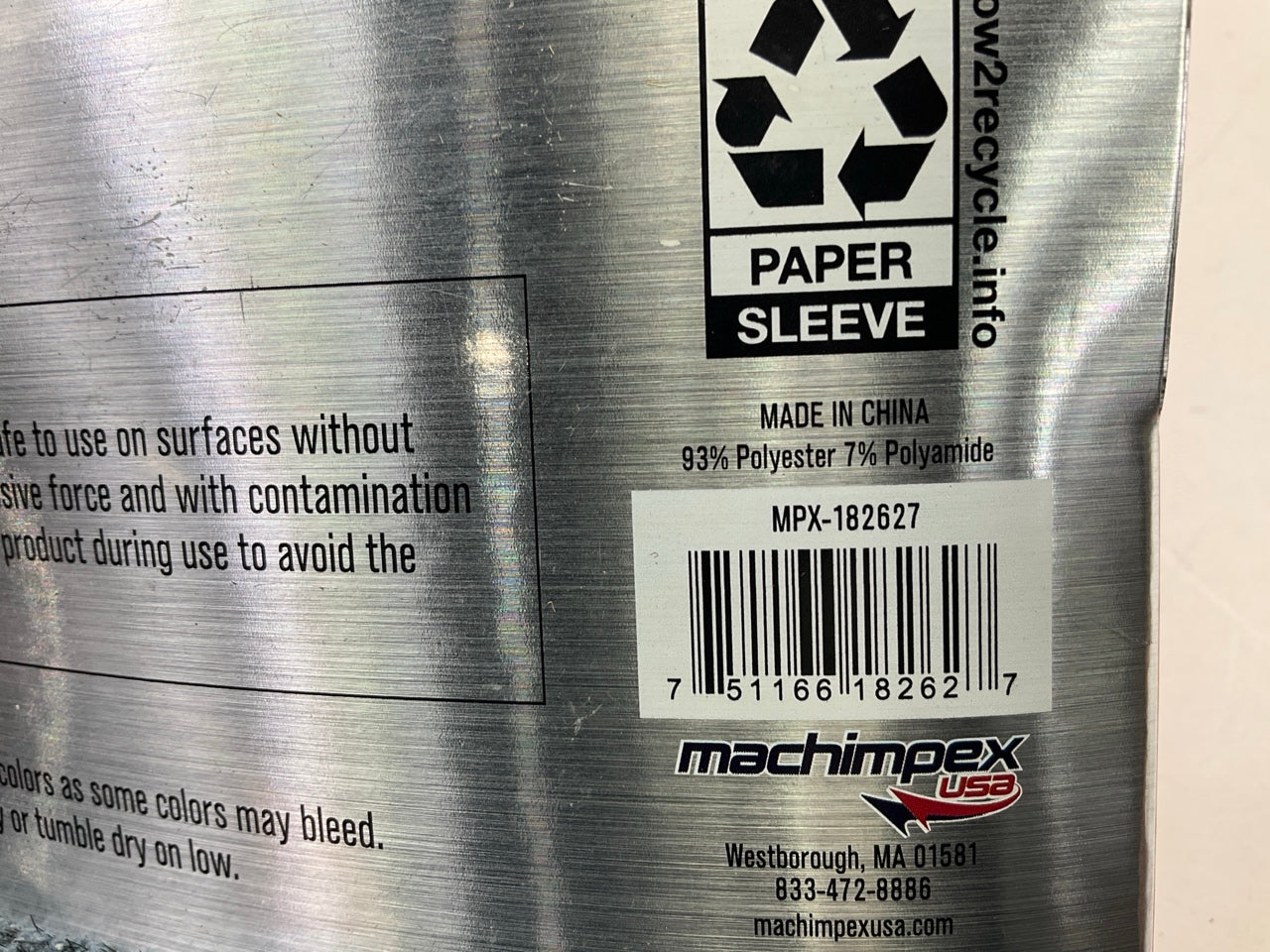 Machimpex MPX-182627 Microfiber Scrub Cleaning Cloth Towels 11''x12'',  2/pack