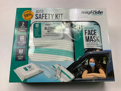 Machimpex MPX-273646 Car Truck SUV Automotive Safety Kit: Masks, Alcohol Wipes