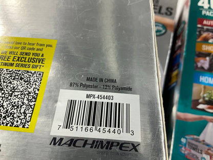 Machimpex MPX-454403 Platinum Microfiber Towels 12''x12'' White Washable 200-Pack