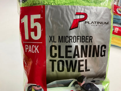 Machimpex R-226154 Platinum Ultra-Thick XL Microfiber Cleaning Towels, 75 Pack