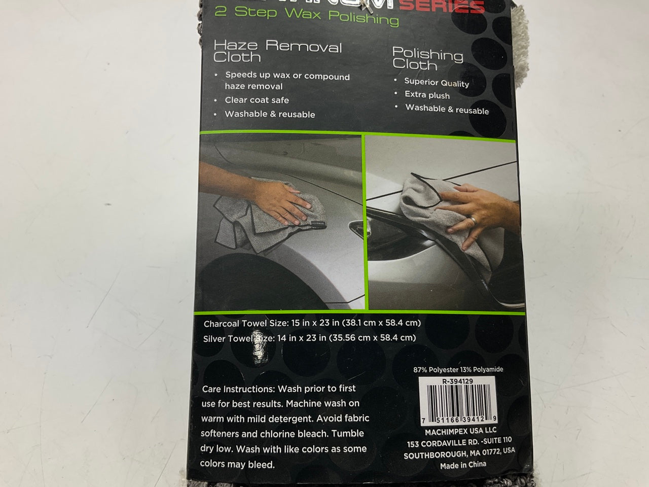 Machimpex R-394129 Wax & Polish Towels 2pk