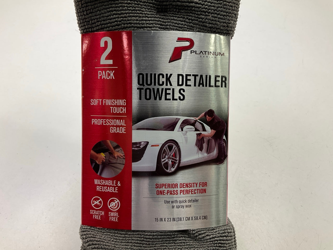 Machimpex R492221 Quick Pro Detailer Towels 10/pk, 15'' X 23'', Durable & Washable