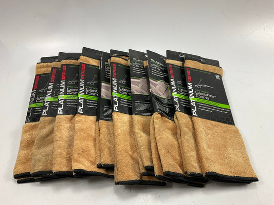(10) Machimpex R209720 14''x14'' Pro Microfiber Leather Interior Care Towels