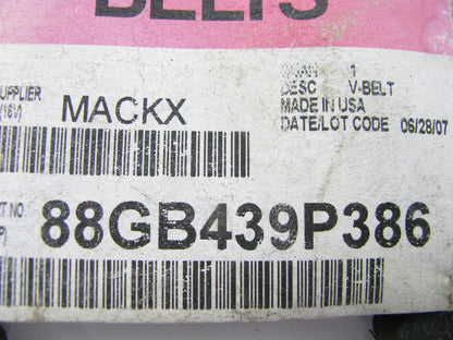 NEW - OEM Mack 88GB439P386  Accessory Drive Belt - 0.53'' X 39.00'' - 36 Degree