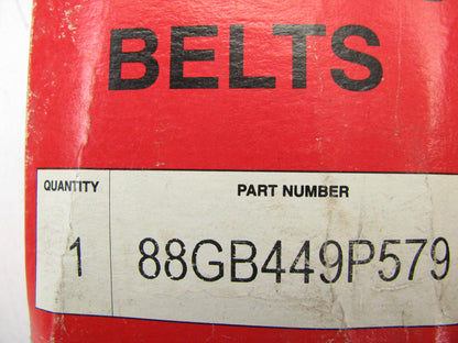 NEW - OEM Mack 88GB449P579 Serpentine Belt - 1.367'' X 58.527'' - 10 Ribs