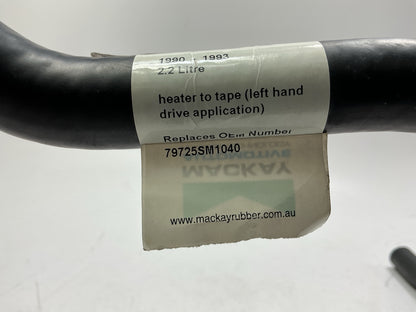 Mackay CH3733 Heater Outlet To Pipe Molded Heater Hose - 90-93 Honda Accord 2.2L