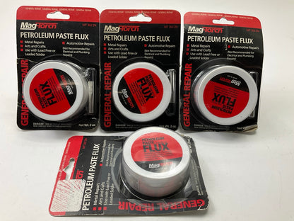 4 PACK - Mag-torch MT302ZN 2 Oz Petroleum Paste Soldering Flux
