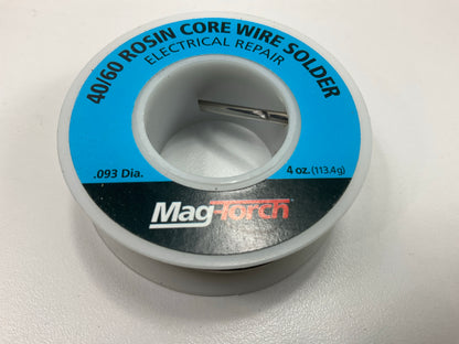 Mag Torch MT304RC40 Rosin Core 40/60 Rosin Flux Wire Core Solder, 4 Oz