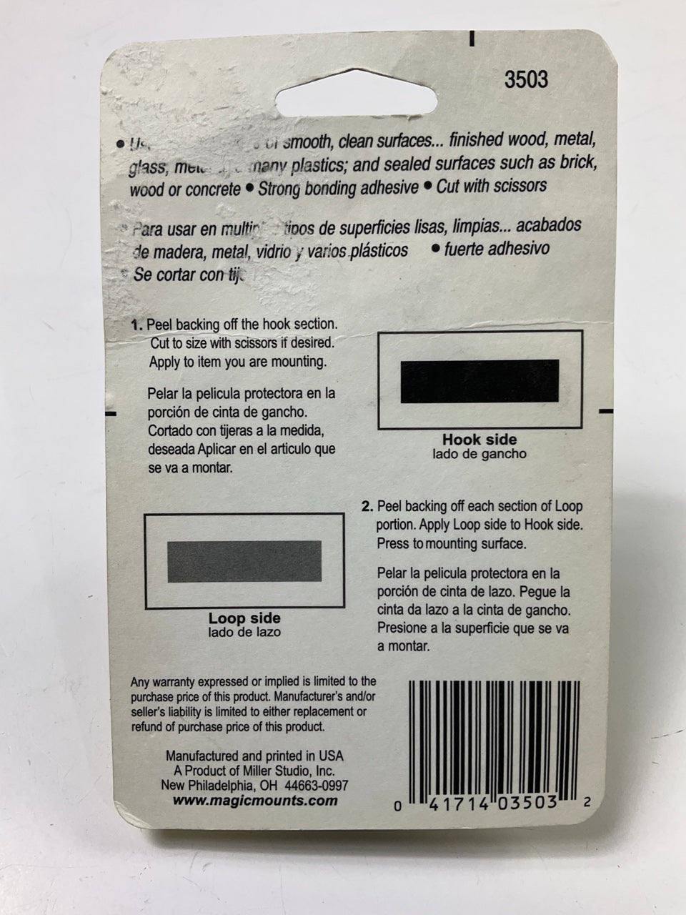 Magic Mounts 3503 Self-sticking Hook-N-Loop Vel-cro Roll 3/4'' X 30''