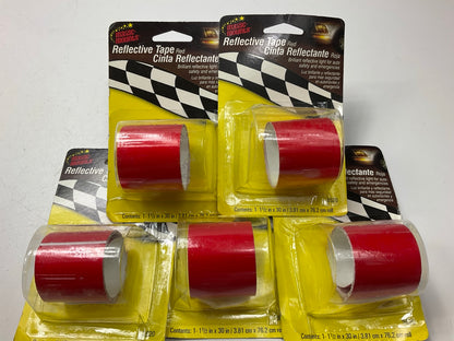 (5) Magic Mounts 3520 Red Reflective Lens Repair Tape - 1-1/2'' X 30''