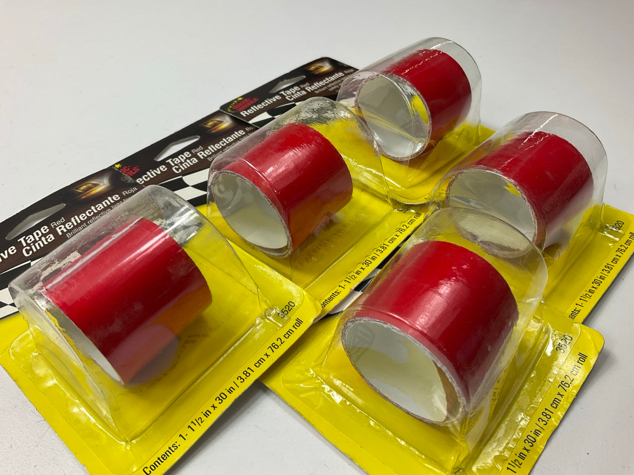 (5) Magic Mounts 3520 Red Reflective Lens Repair Tape - 1-1/2'' X 30''