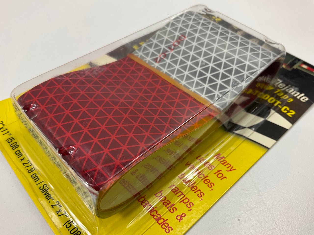(5) Magic Mounts 3521 Red & Silver 2'' X 18'' Safety Reflective Conspicuity Tape