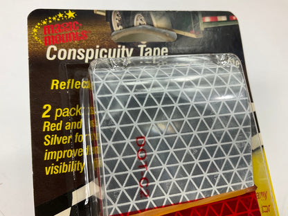 (5) Magic Mounts 3521 Red & Silver 2'' X 18'' Safety Reflective Conspicuity Tape