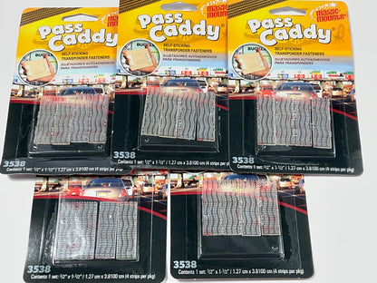 Magic Mount 3538 Pass Caddy Self-Sticking Transponder Fastener, Pack Of 5