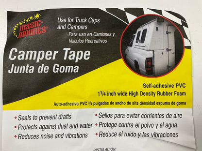Magic Mounts 3550 Camper Shell Foam Tape 1-1/4'' Wide, 3/16'' Tall X 30 Feet Long