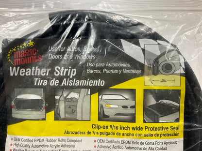 Magic Mounts 3554 Weather Strip Bulb Seal Clip-On Weatherstrip 9/16''x1''x10 FT