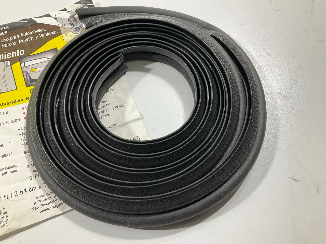 Magic Mounts 3555 Self-Adhesive Weatherstrip Seal Tape 1/2'' Wide, 1'' Tall X 10'