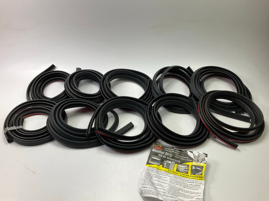 (10) Magic Mounts 3557 Self-Adhesive Weatherstrip Seal 9/16'' Wide, 7/8'' T, 10FT