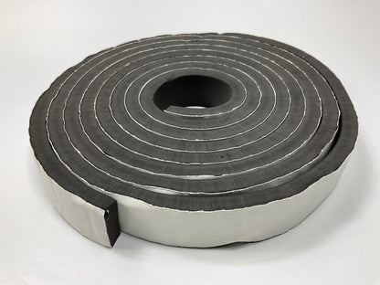 5 Rolls - 1'' X 5/16''x10 Feet Premium High Density Rubber Foam Weather Strip Seal