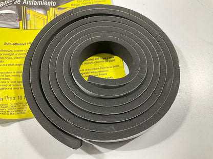 1'' W X 5/16'' Tall X 10 Feet Premium High Density Rubber Foam Weather Strip Seal