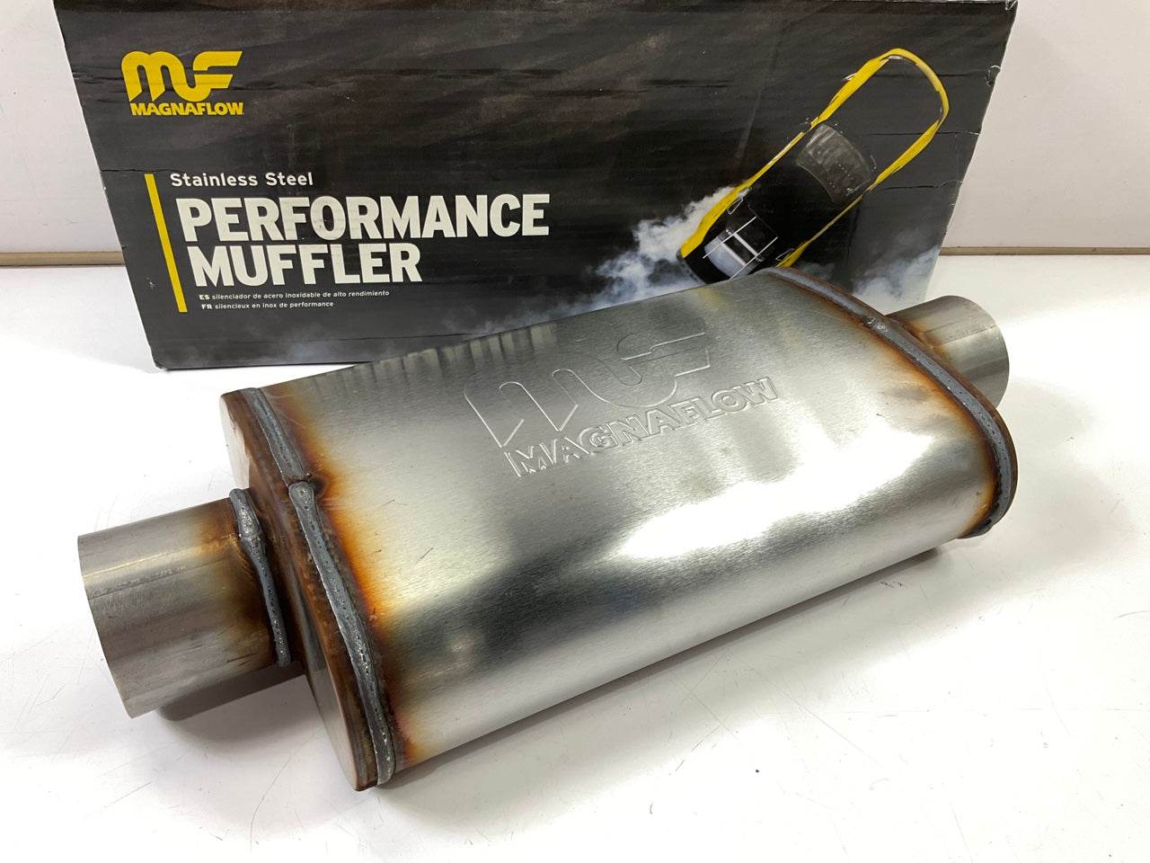 Magnaflow 11219 Stainless Steel Perfornance Muffler - 3'' Center Inlet & Outlet