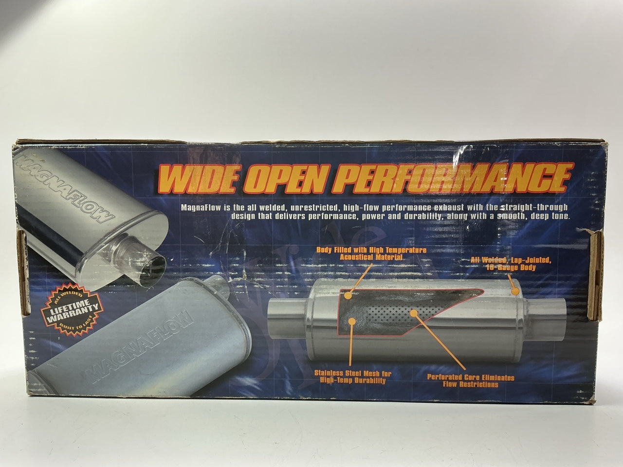 Magnaflow 11236 Stainless Muffler 2-1/2'' Offset Inlet, 2-1/2'' Offset Outlet